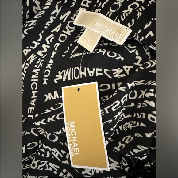 Michael Michael Kors Black/White Shirt NWT Size: M - Picture 4 of 5